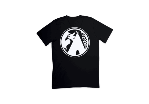 BLACK BILLWARDLIFE T-SHIRT, WHITE ICON