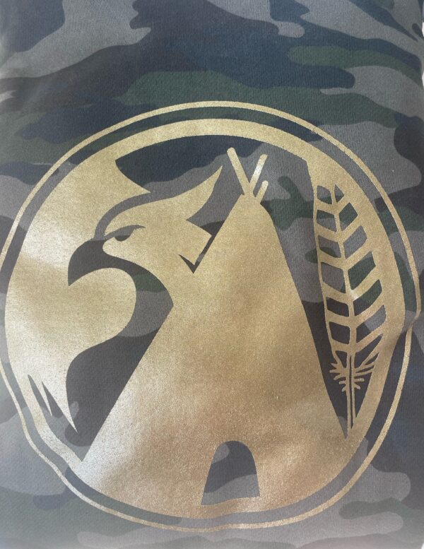 CAMO BILLWARDLIFE  HOODIE WITH GOLD ICON