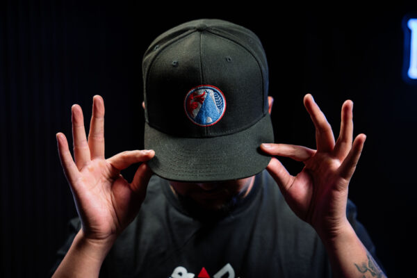 HAT-BILL WARD LIFE ICON: BLACK HAT, MULTI COLOURED ICON