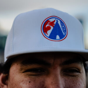 HAT-BILL WARD LIFE ICON: WHITE HAT, MULTI COLOURED ICON