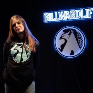 BLACK BILLWARDLIFE  HOODIE WITH TEAL ICON