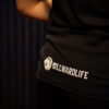 REAL RAW RECOVERY BLACK T-SHIRT, WHITE ICON - Image 3
