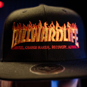 BLACK FLAMES BILLWARDLIFE HAT