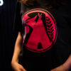 BLACK  BILLWARDLIFE T-SHIRT WITH DARK PINK ICON - Image 3
