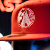 RED BILLWARDLIFE HAT - WHITE ICON - Image 2