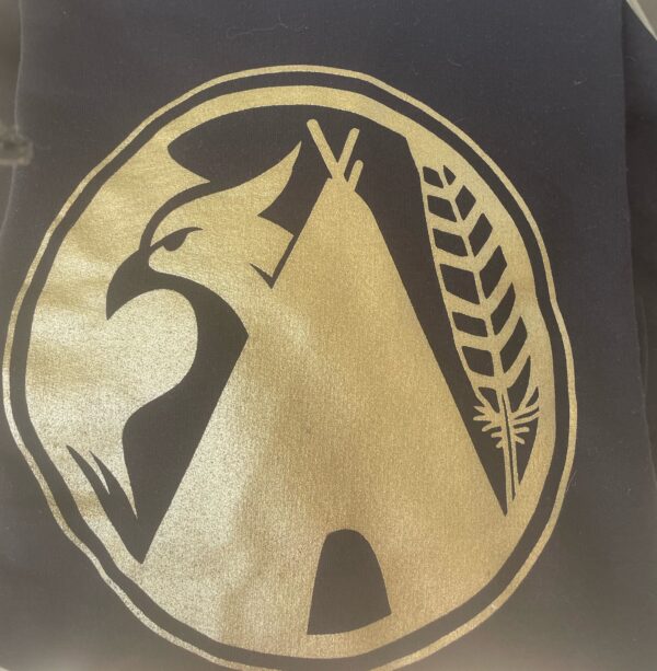 BLACK BILLWARDLIFE HOODIE WITH GOLD ICON